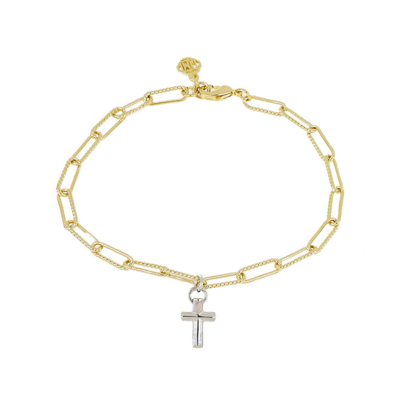 Diamante - Cross Charm Bracelet