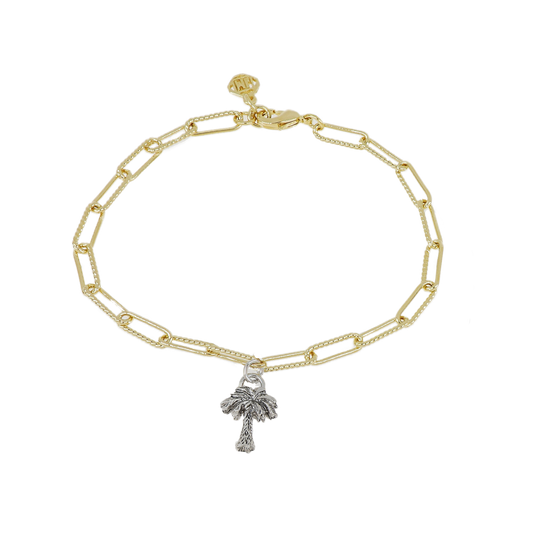 Diamante - Palm Tree Charm Bracelet