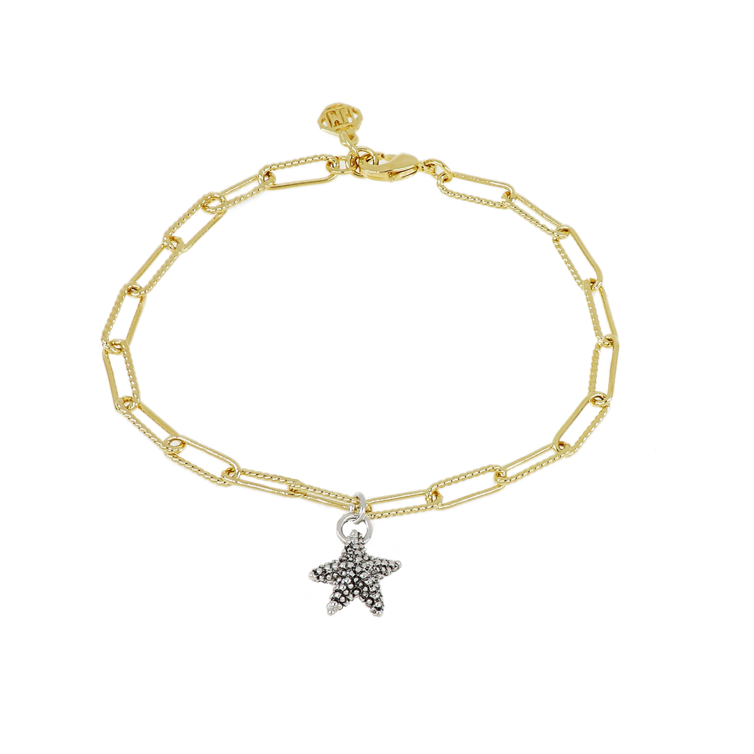 Diamante - Starfish Charm Bracelet