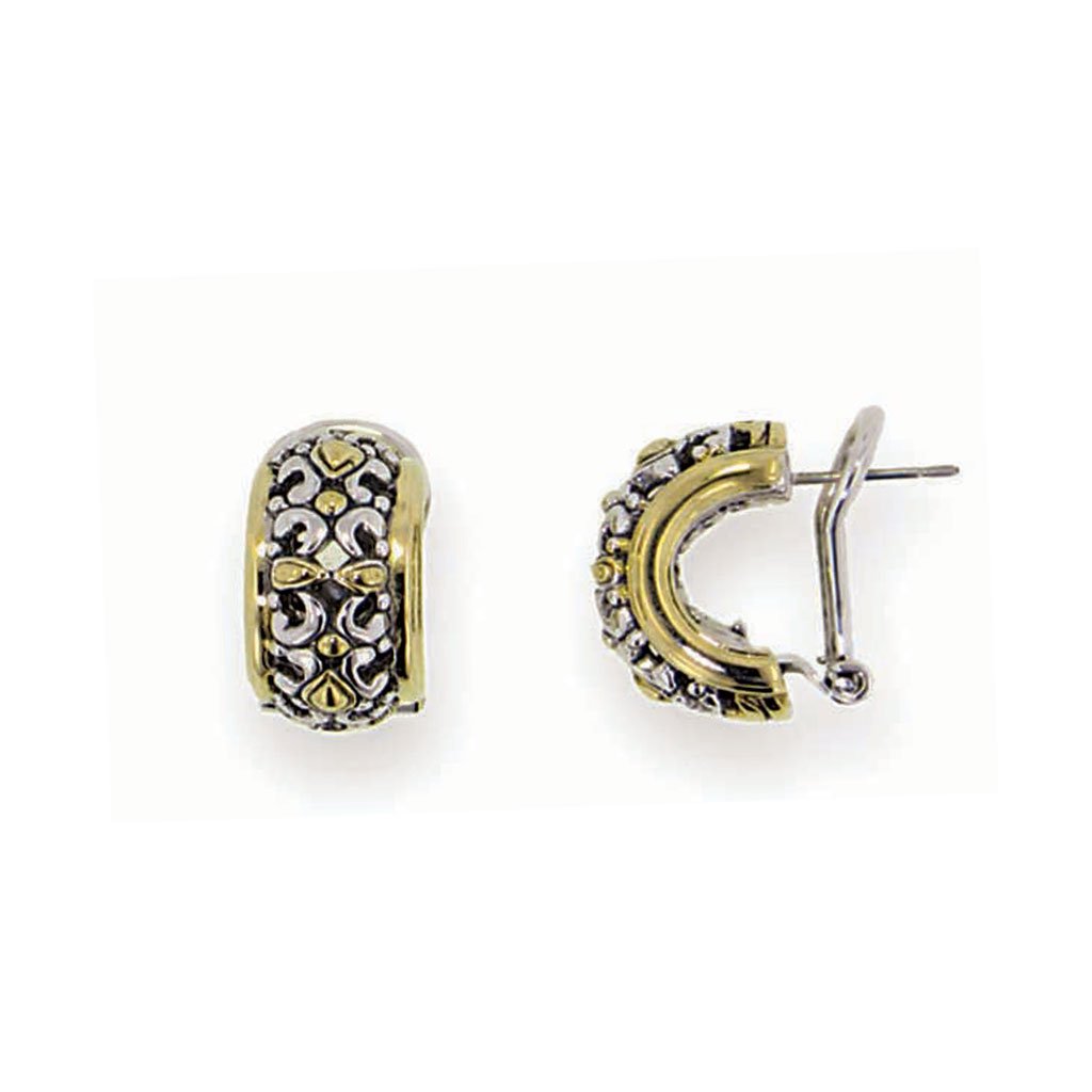 Twisted Bead Collection Small Post Clip Earrings