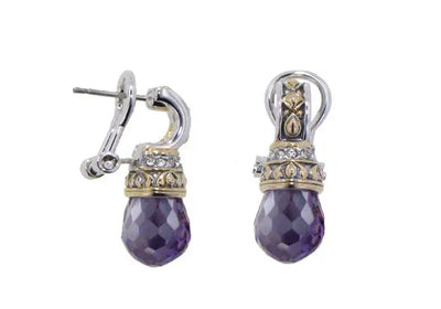 Briolette Drop Post with Clip Earrings