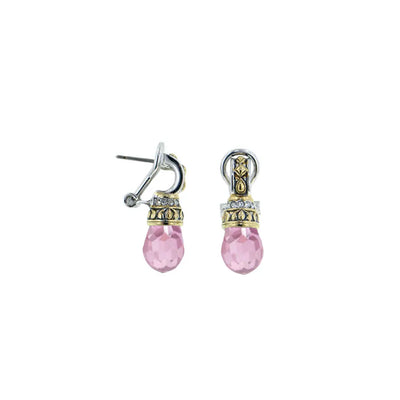 Briolette Drop Post with Clip Earrings