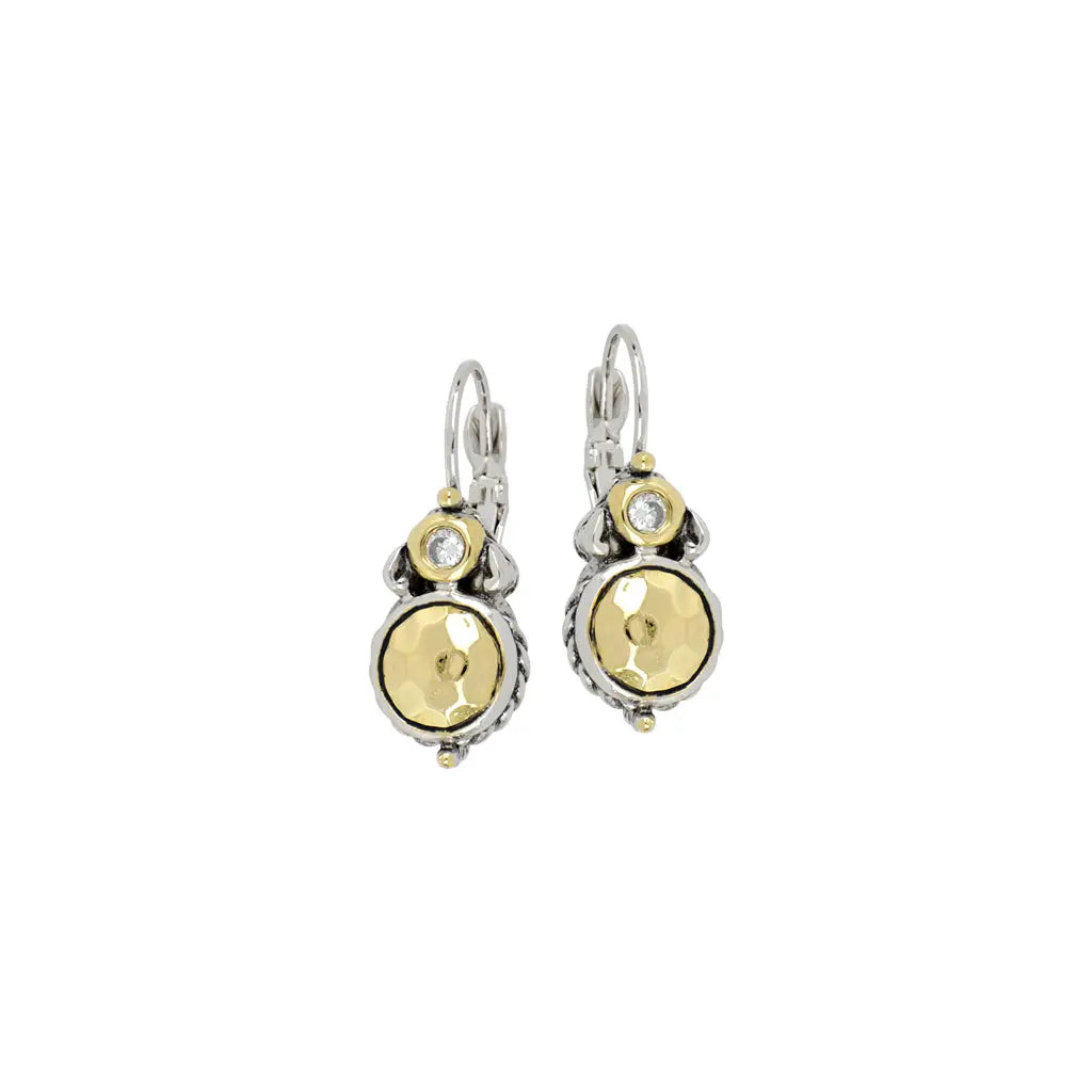 Nouveau Collection Hammered Series French Wire Earrings