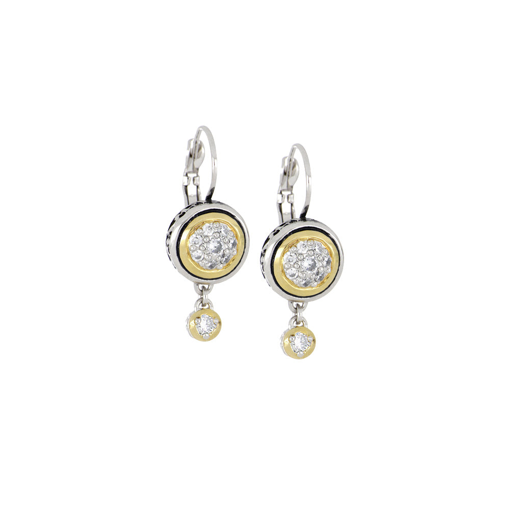 Oval Link Collection Lanna Pavé French Wire Drop Earrings