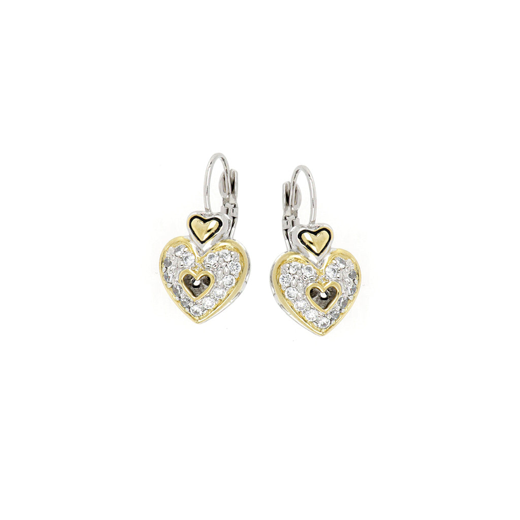Heart Collection Pavé French Wire Earrings - John Medeiros Jewelry Collections