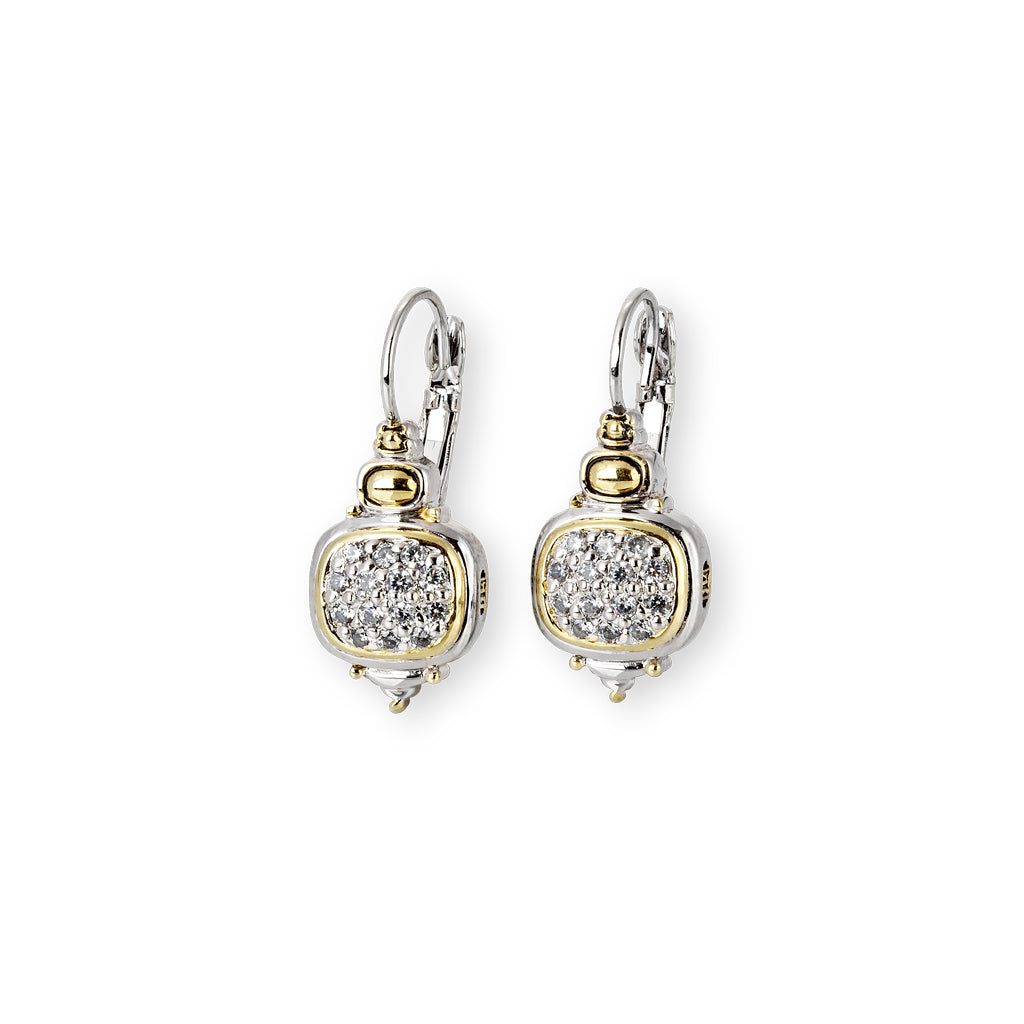 Nouveau CZ French Wire Earrings - John Medeiros Jewelry Collections