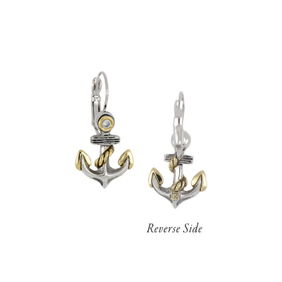 Ocean Images Seaside Collection Anchor Earrings - John Medeiros Jewelry Collections