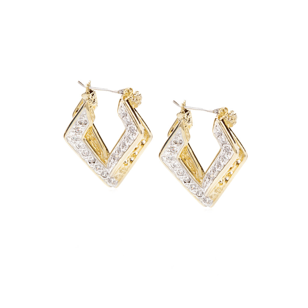 Infinity Collection Pavé Double Diamond Hoops - John Medeiros Jewelry Collections