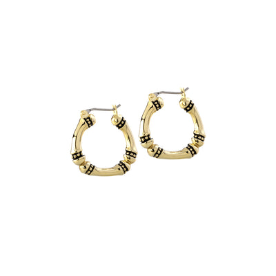 Canias Gold Medium Hoop Earrings