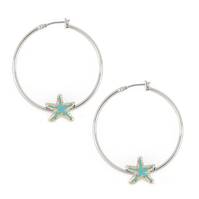 Caraíba Collection Starfish Hoop Earrings