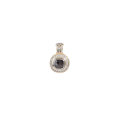 Nouveau Pavé Accented Square Enhancer Pendant - John Medeiros Jewelry Collections