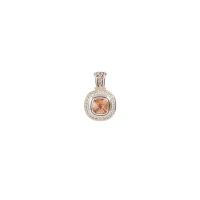 Nouveau Pavé Accented Square Enhancer Pendant - John Medeiros Jewelry Collections