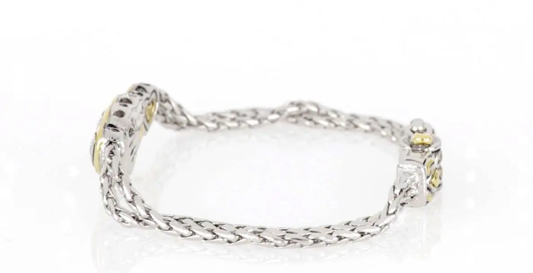 Heart Collection - Three Heart Pavé Center Bracelet John Medeiros Jewelry Collections