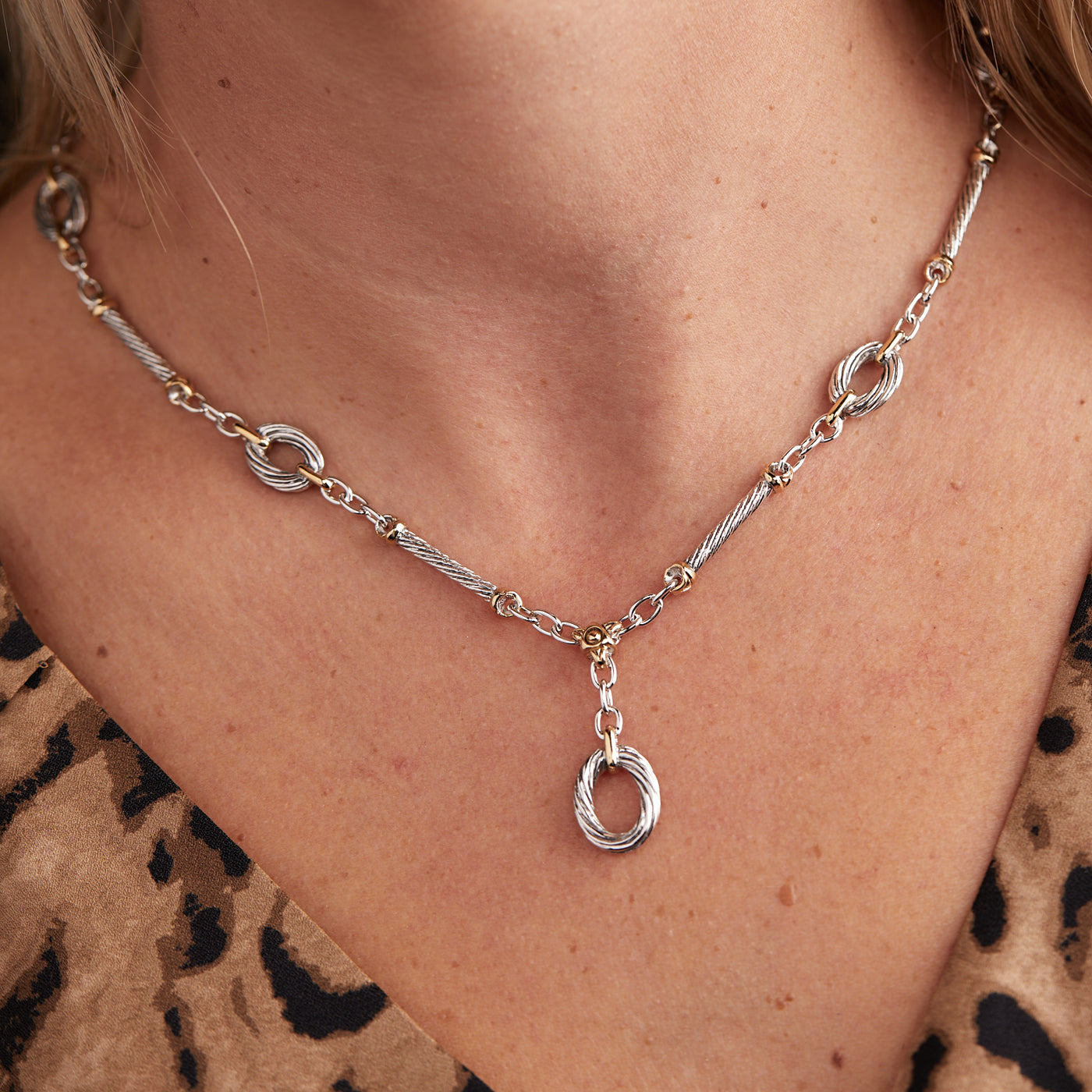 Cordão Collection - Seven Station Oval Necklace