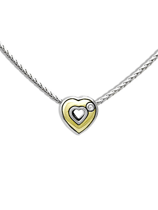 Heart Collection Solid Heart Pendant with Chain - John Medeiros Jewelry Collections