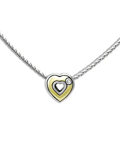 Heart Collection Solid Heart Pendant with Chain - John Medeiros Jewelry Collections