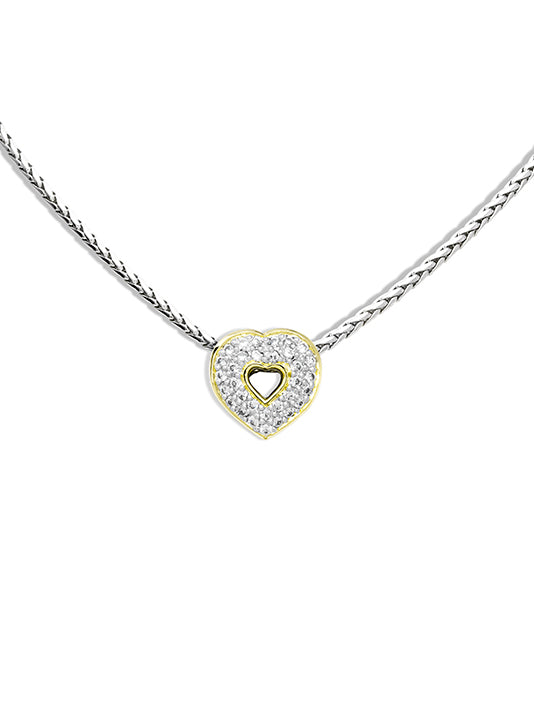 Heart Collection Pav̩ Pendant with Chain