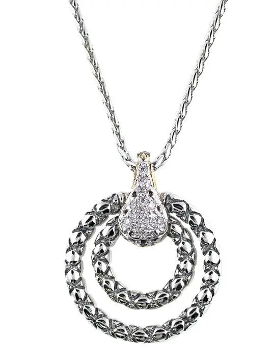 *Retired* Lattice Collection - Palermo Edition - Pavé Swinging Slider with Chain