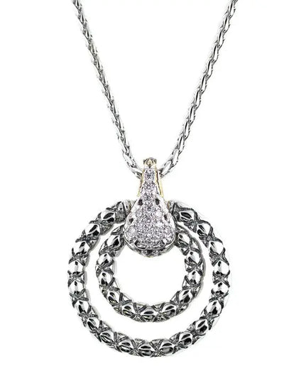 *Retired* Lattice Collection - Palermo Edition - Pavé Swinging Slider with Chain