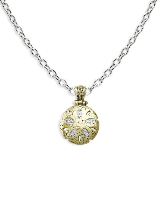 Seaside Sand Dollar Pendant with Chain - John Medeiros Jewelry Collections