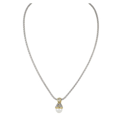 Ocean Images Collection Small 10mm Pearl Slider Necklace
