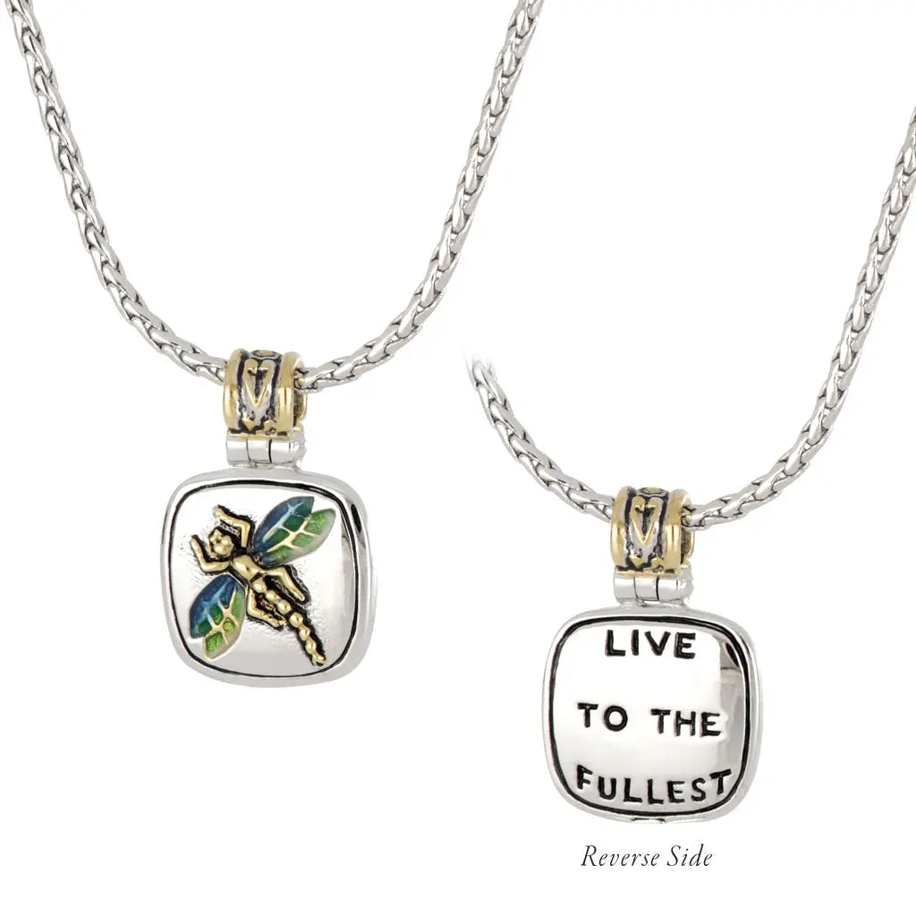 Celebration Memories Dragon Fly Pendant Necklace