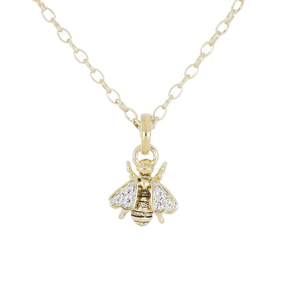 20th Anniversary Gold Queen Bee Necklace