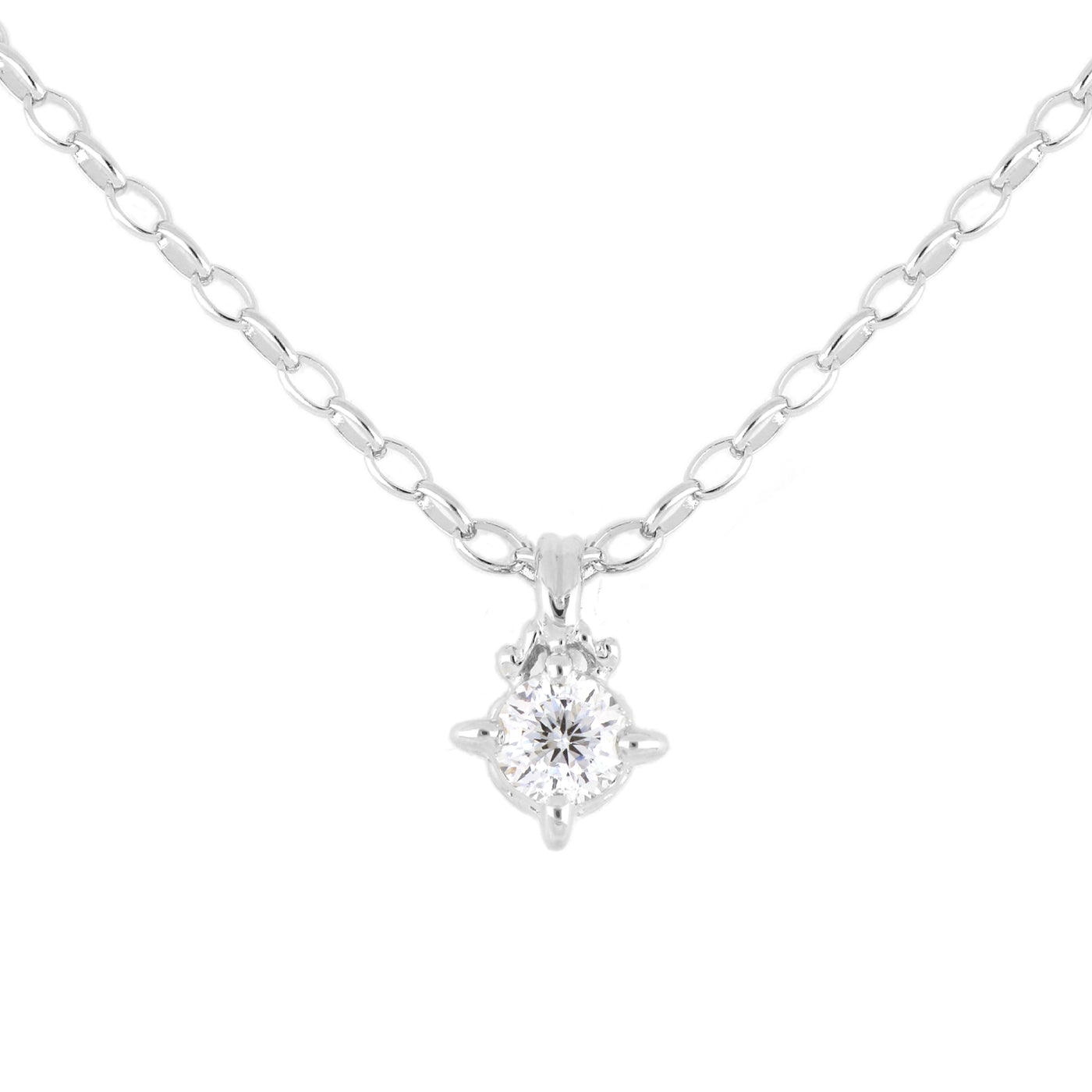 Diamante CZ 3/4 Carat, 102 Facets Necklace