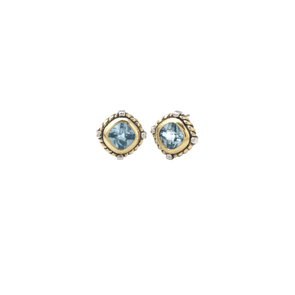 Nouveau Simplicity Square Stud Earrings - John Medeiros Jewelry Collections