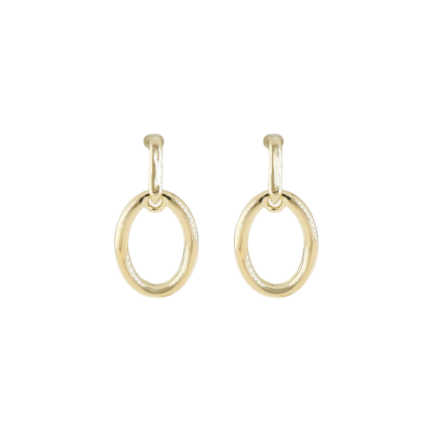 Aldrava - Oval Gold Earrings