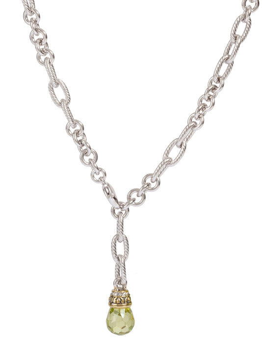 Briolette Single Drop Necklace