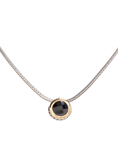 Oval Link Collection CZ Solitaire Necklace