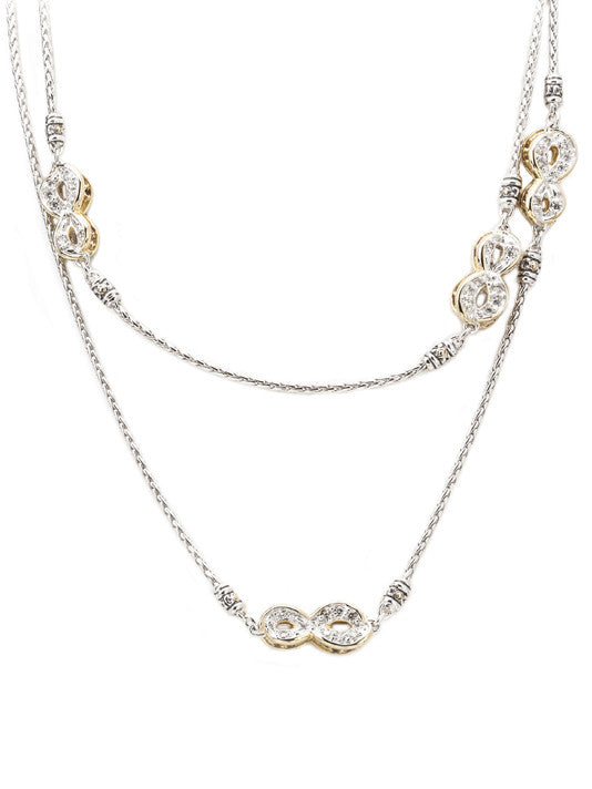 Infinity Collection Pavé Necklace with Clasp