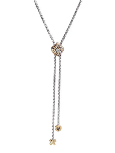 Viana Filigree Heart Adjustable Necklace