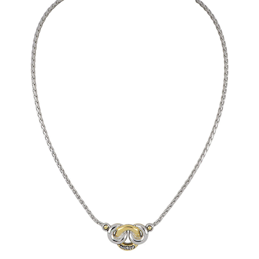 Ciclo D'Amor Two Tone 3 Circle Necklace