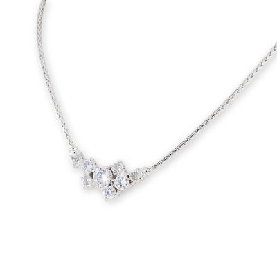 Diamante Cluster 104 - 8 Stone Necklace