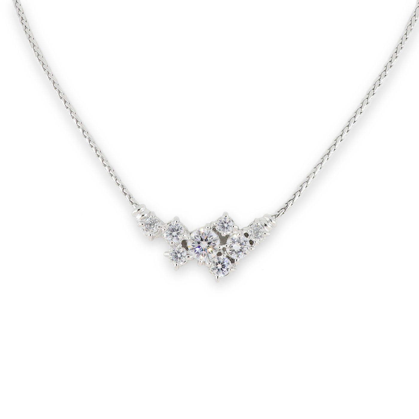 Diamante JM Large & Small Links Necklace Rhodium by John Medeiros –  Gallery 30