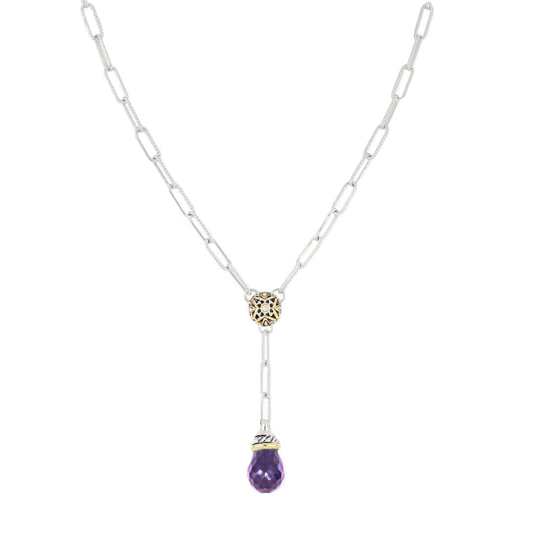 Diamante - Briolette Drop Necklace