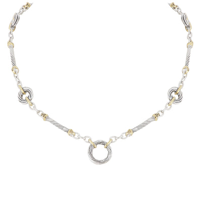 Cordão Collection - Circle Seven Station Necklace