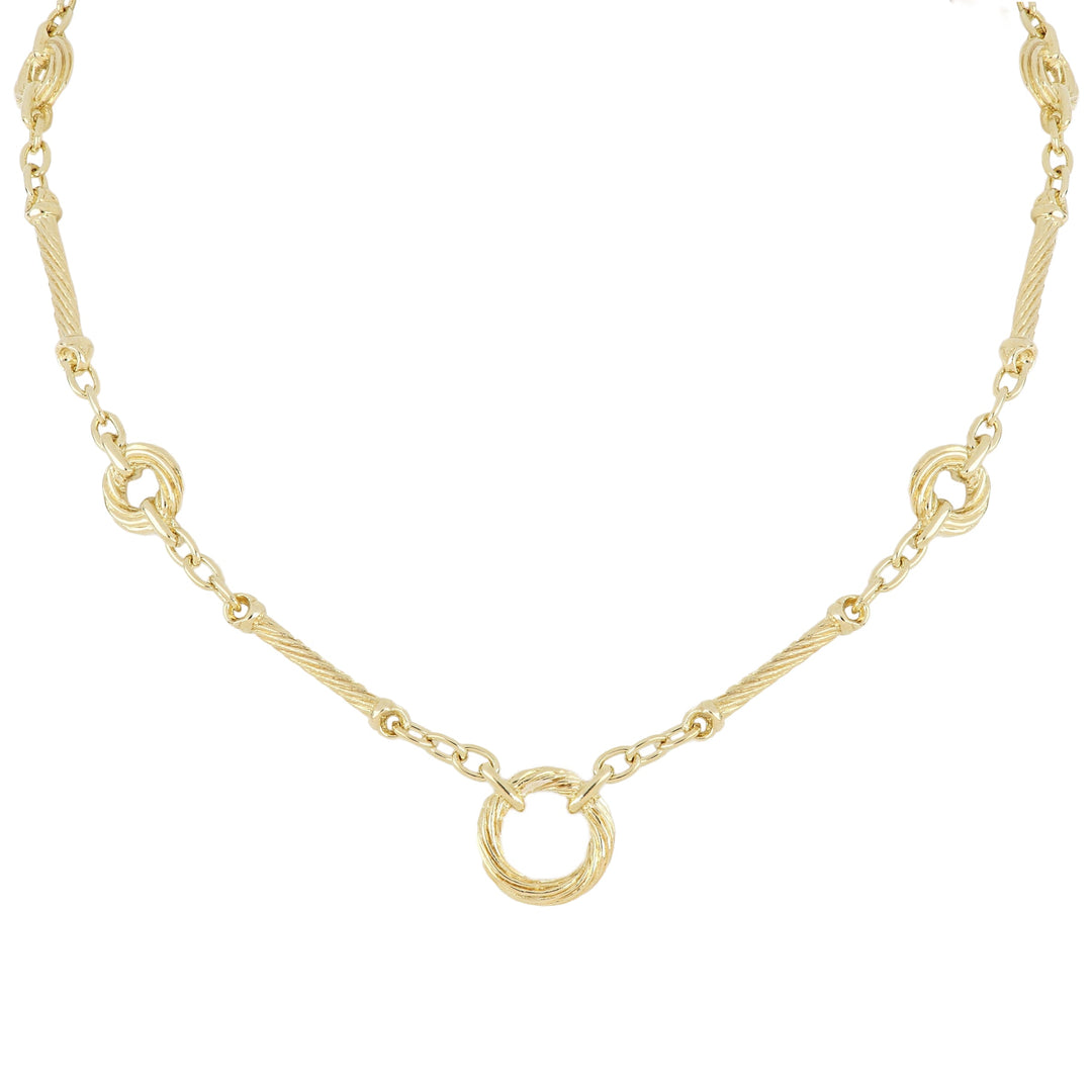 Cordão Collection - Circle Seven Station Necklace