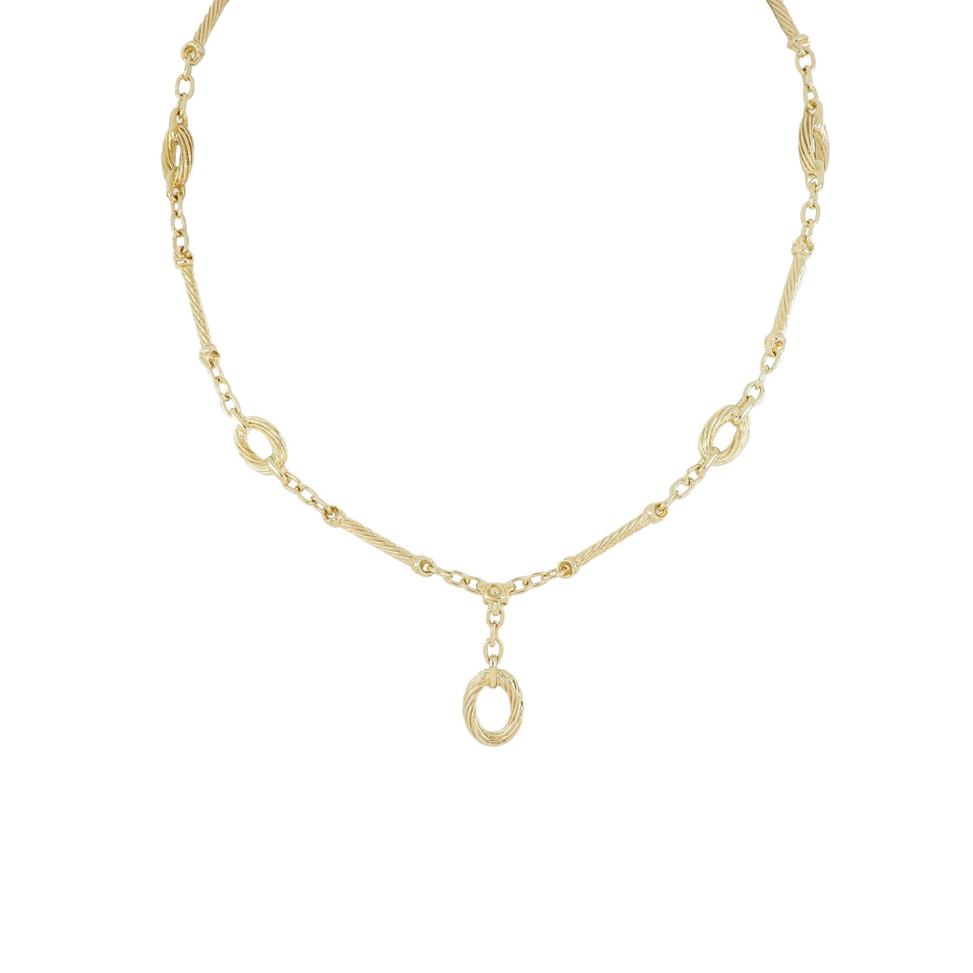 Cordão Collection - Seven Station Oval Necklace