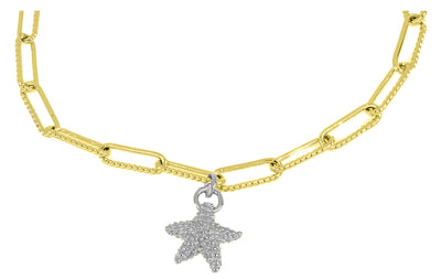 Diamante Necklace Starfish 16-18"
