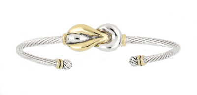 Celebration Petite Pavé - Interlocking Infinity Symbol Wire Cuff Bracelet