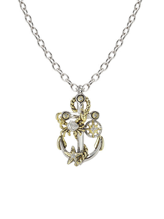 Ocean Images Seaside Collection Treasure Anchor Slider with Chain - John Medeiros Jewelry Collections