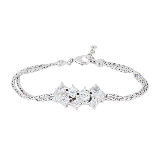 Diamante Cluster 104 - Double Strand Bracelet