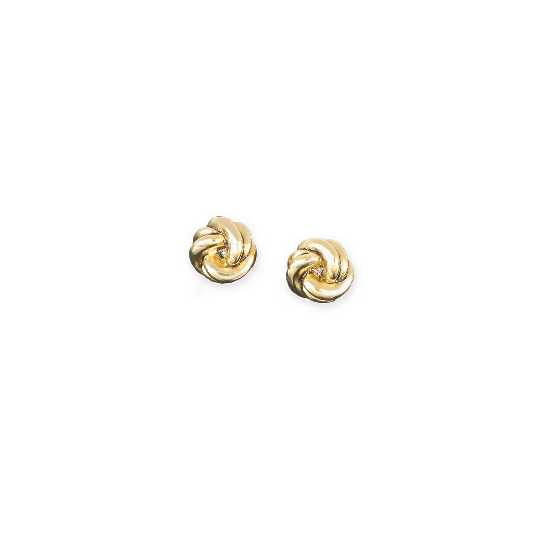 Infinity Collection - Love Knot Earrings in Gold