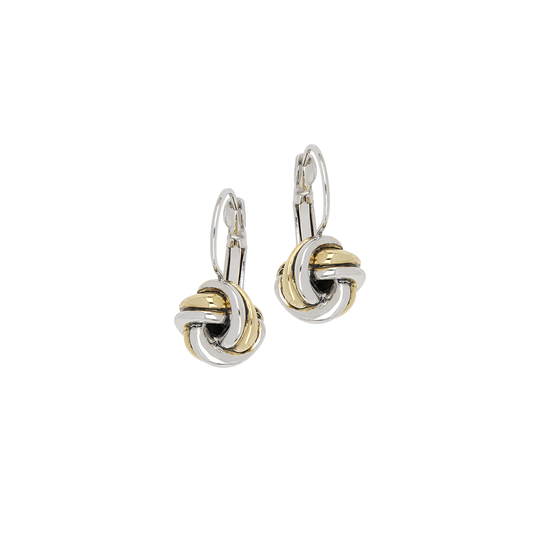 Infinity Knot Collection - Two-Tone French Wire Earrings